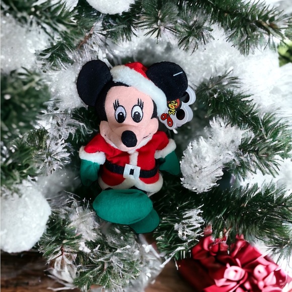 Minnie Mouse Christmas Santa Mini Bean Bag - Picture 12 of 14